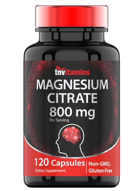 美国TNVitamins柠檬酸镁800毫克纯柠檬酸镁粉Citrato De Magnesio