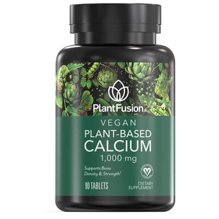 美国PlantFusion 纯植物提取 钙(1000 毫克)镁,D3,K2 和硼 90片
