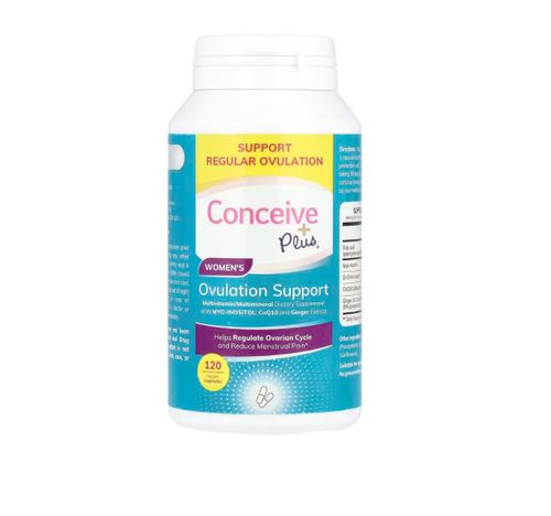 美国Conceive Plus 女性生育支持肌醇 辅酶 Q10 120 粒素食胶囊