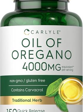 美国Carlyle 牛至油 4000 毫克补充剂 150粒软胶囊 含 Carvacrol