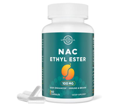 美国N-乙酰半胱氨酸乙酯 100mg  NAC 含甘氨酸 600mg 谷胱甘肽