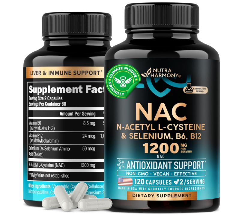 美国 NAC 补充剂 硒 B6 B12 N 乙酰半胱氨酸 600毫克120粒