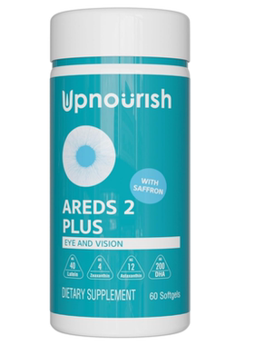 美国UpNourish AREDS 老年人2眼维生素叶黄素干眼支持 健康补充剂