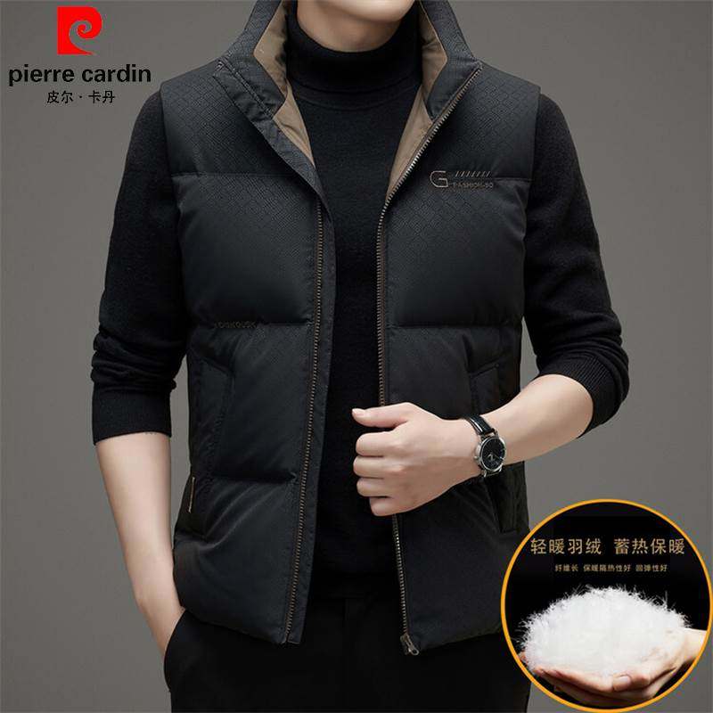 皮尔卡丹白鸭绒羽绒服马甲男士冬季加厚保暖外套休闲无袖羽绒背心,男装,常规马甲,淘宝优惠券,粉丝福利购,淘宝优惠卷
