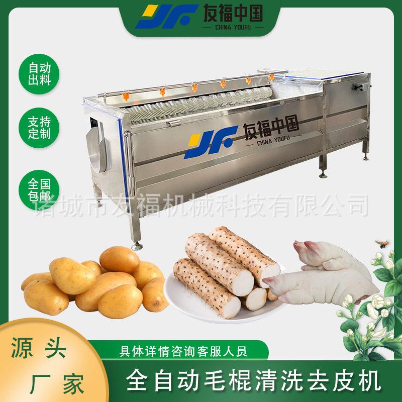 全自动毛棍清洗机商用萝卜花生红薯山清洗去泥机猪肉碳化清洗机