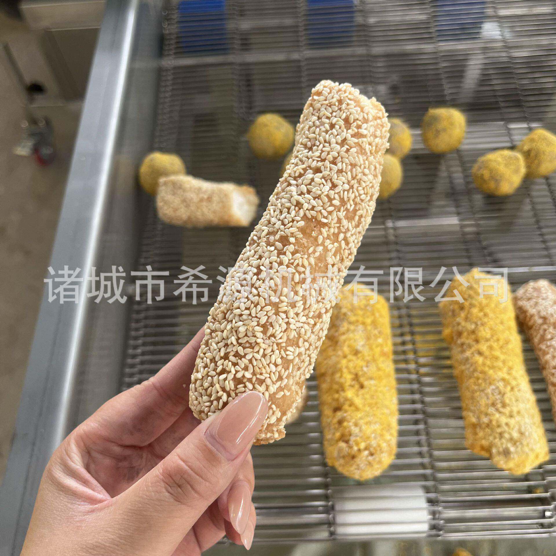 麻枣芋头酥上糖机 转盘式上芝麻设备油京果裹糖稀机器 山楂上糖机