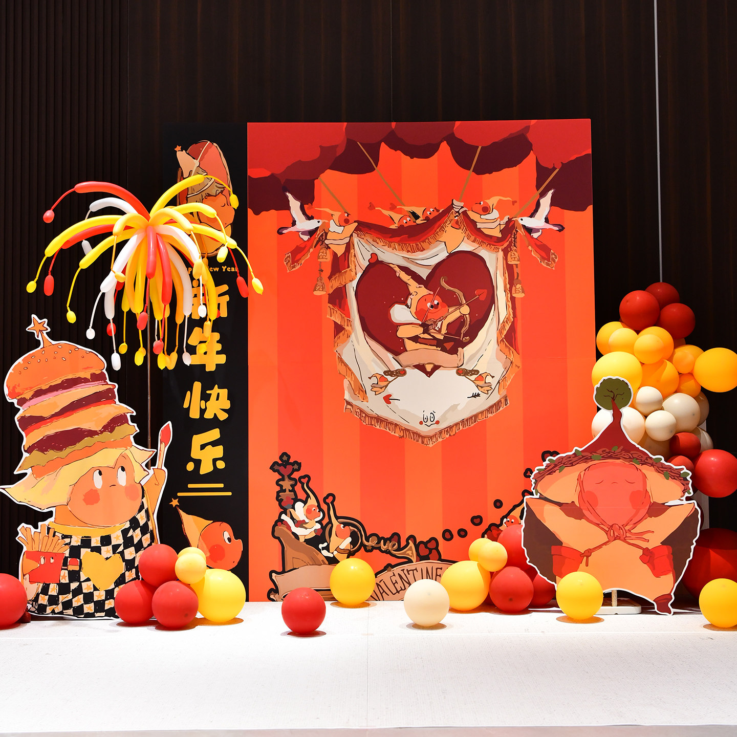 新年春节场景布置装饰星星人店铺门面商场节日装扮拍照背景板KT板,节庆用品/礼品,装扮布置套餐,淘宝优惠券,粉丝福利购,淘宝优惠卷