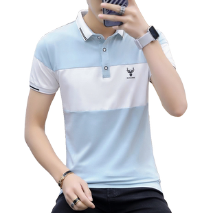 2026男士短袖翻领POLO衫韩版休闲半袖有领T恤学生纯棉夏天上衣服