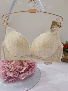 欧迪芬 性感蕾丝聚拢打孔均匀蝶翼杯无钢圈文胸XB2503 国内代购