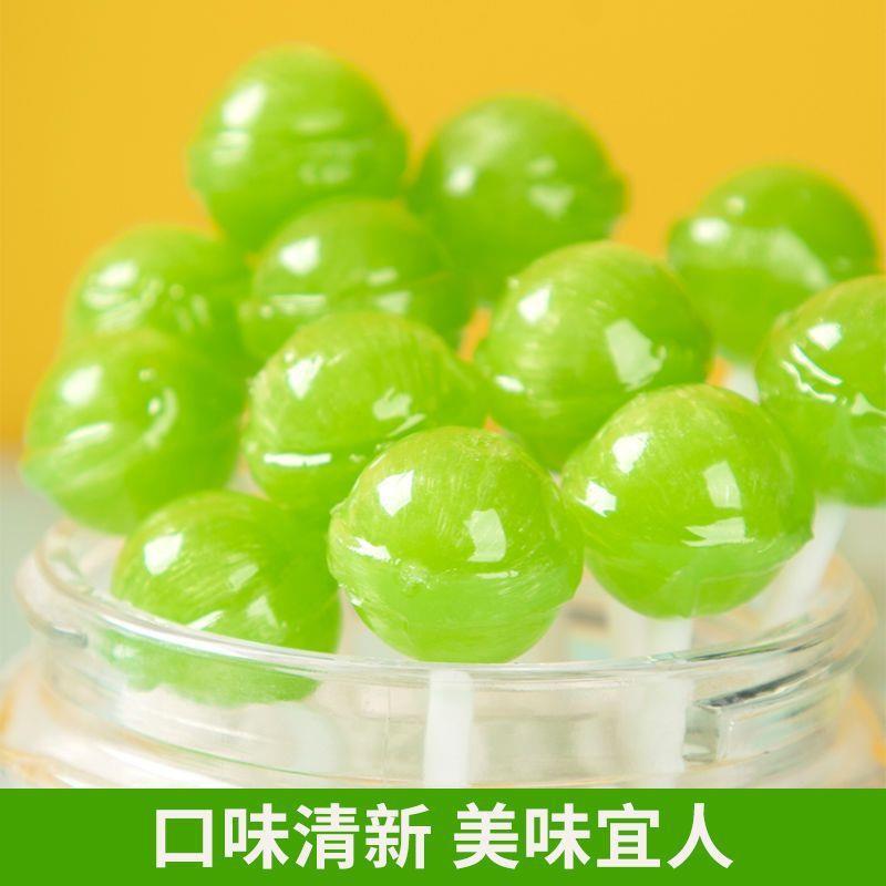 小青柠水果味棒棒糖高颜值柠檬味糖果网红儿童小零食