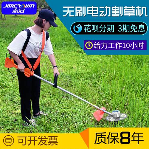 德国进口无刷电动割草机充电式家用小型锄草机背负多功能
