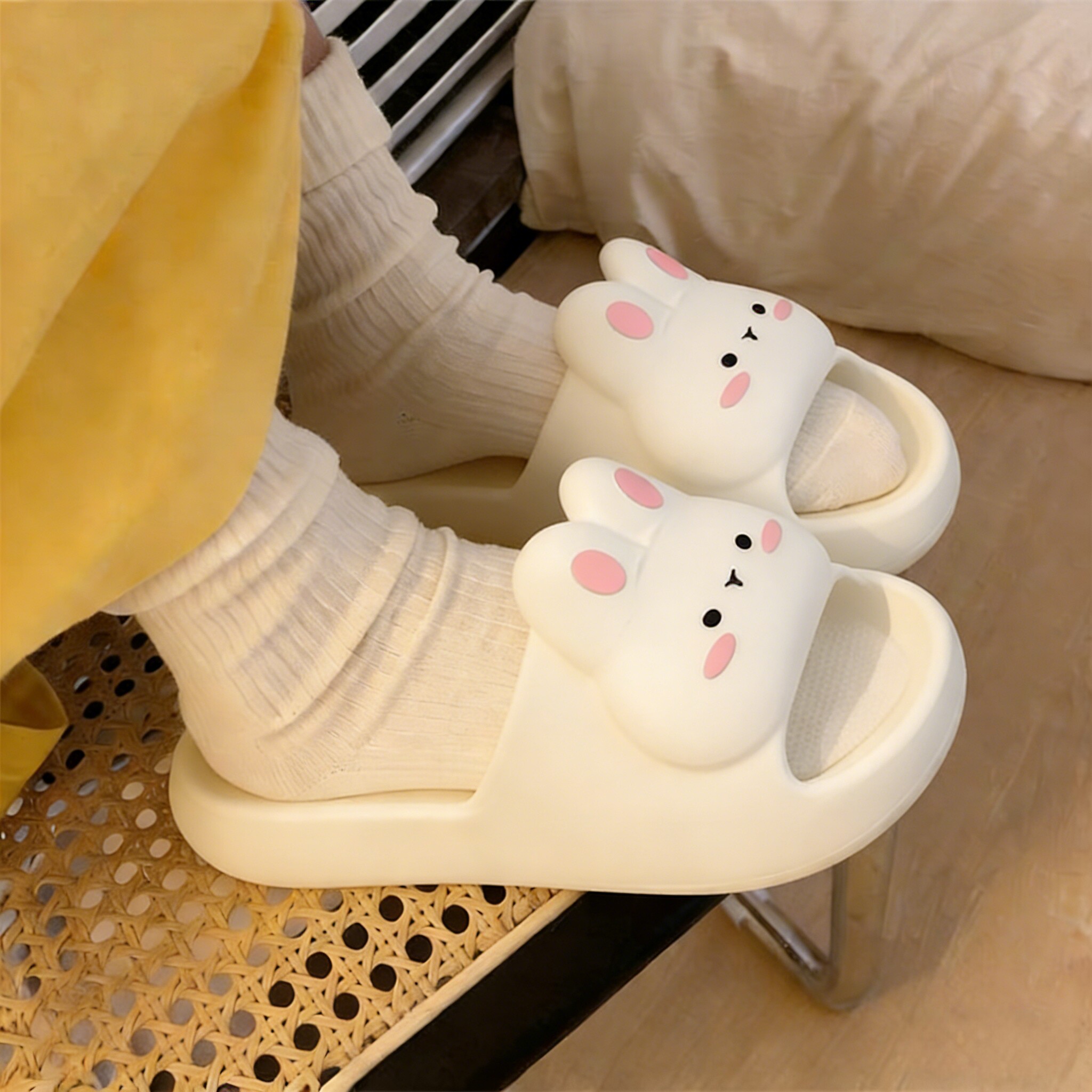 兔子拖鞋女夏季小码居家室内可爱