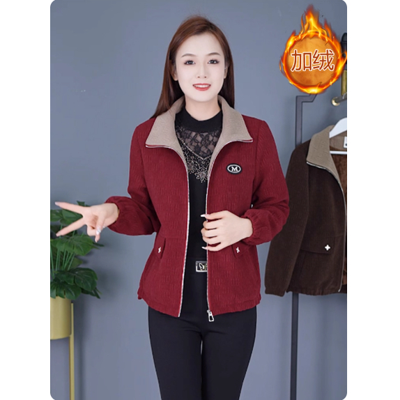 短外套女2025新款秋冬中年加绒