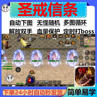 圣戒信条辅助脚本现货软件神器传奇挂机盒黑科技云手机定计时BOSS