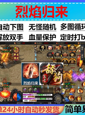 舔狗攻速复古神器烈焰归来辅助脚本boss货996传奇挂机定记时盒子