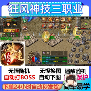狂风神技三职业辅助脚本现货神器传奇挂机云手机全自动盒子黑科技