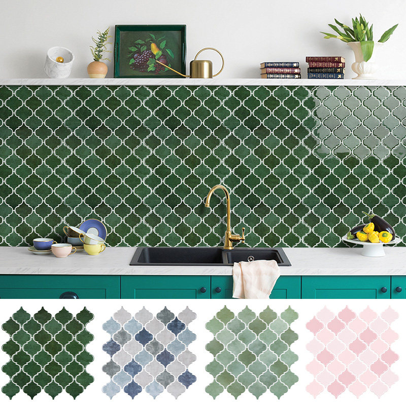 创意厨房防油贴纸3d立体墙贴防水防潮墙纸墙面装饰贴纸自粘瓷砖贴