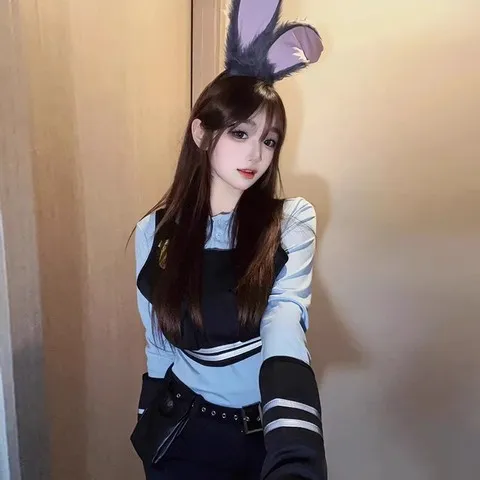 尼克连衣裙服朱迪动物城狐狸兔子成人cos服服装萌警官女cosplay