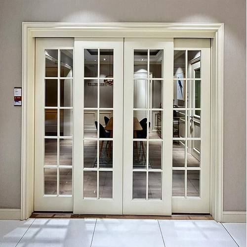 松木和式格子门定制实木三联动