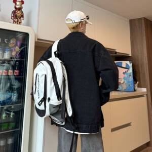 美式复古牛仔外套男潮流百搭春秋翻领夹克情侣牛仔衣DY275-P95图片