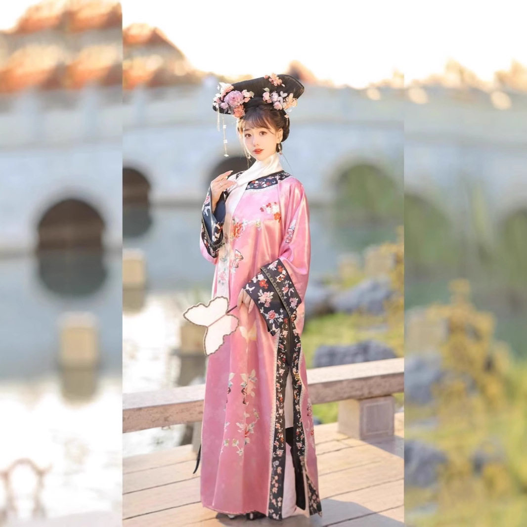 吉祥如意新款格格服装宫廷风朝服饰旗装女款