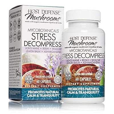 Host Defense， MycoBotanicals Stress Decompress Capsules，