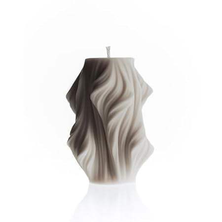 LAWA Cascading Wave Candle - Large Beautiful Handmade Pil