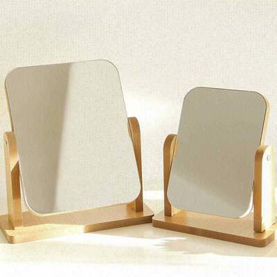 wooden mirror make-up mirror girls dormitory student