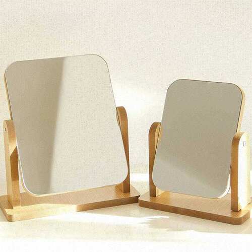 wooden mirror make-up mirror girls dormitory student