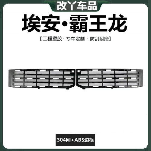 26款埃安霸王龙家庭版专用防虫网满天星卡扣式黑化中网水箱保护罩