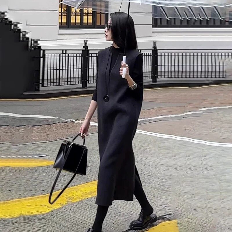 秋冬装气质穿搭一整套女盐系高级时尚套装