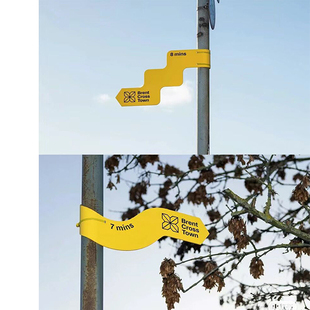 招牌路牌导向牌定做 铁艺金属导视牌定制室内外商场营地酒店个性