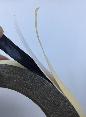 双层双撕黑色双面胶带多层免底漆真石漆水包水多彩漆黑色线条胶带