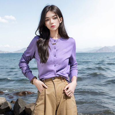 法式小香风针织衫女高档气质开衫
