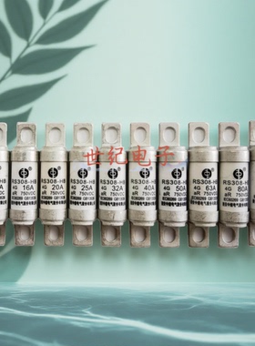 中熔熔断器RS308-HB 4G20A25A32A40A50A63A80A100A750V电车保险丝