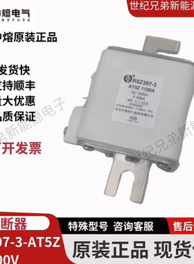 西安中熔RSZ307-3-AT5Z 1100A DC1000V熔断器熔芯大功率储能