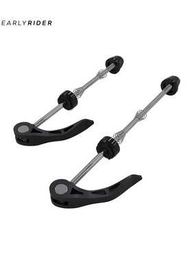 EARLYRIDER自行车快拆杆黑色金属套花鼓山地自行车零件