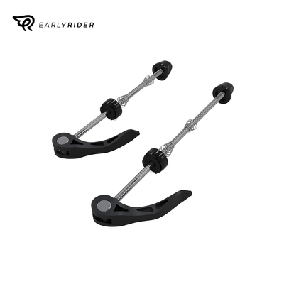 EARLYRIDER自行车快拆杆黑色金属套花鼓山地自行车零件
