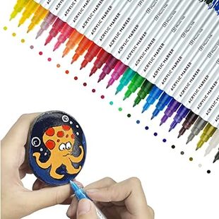 Colors Rock Pens for Paint Paintings Suitable Acrylic
