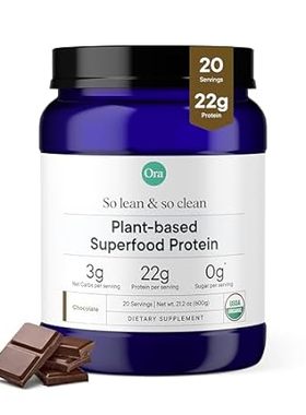 Ora Organic Vegan Protein Powder - 22g Plant Based + Supe