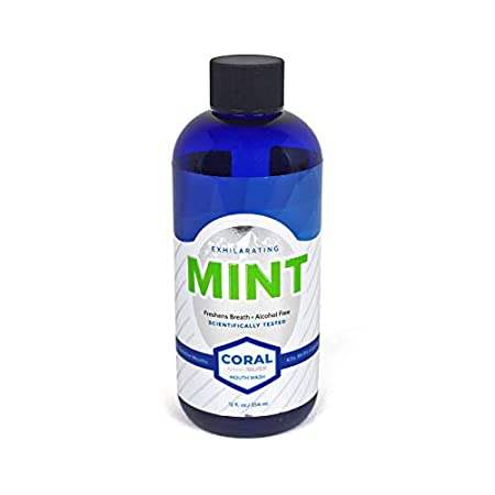 Coral Nano Silver Xylitol Mint Mouthwash， Alcohol and Flu