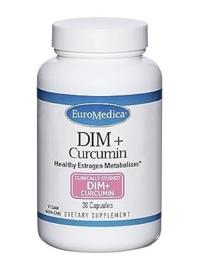 Euromedica DIM + Curcumin - 30 Capsules - Healthy Estroge
