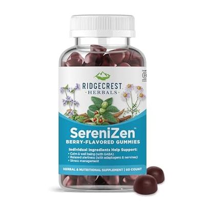 RidgeCrest Herbals SereniZen Gummies with Ashwagandha， GA
