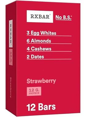 RXBAR Protein Bars， 12g Protein， Gluten Free Snacks， Stra