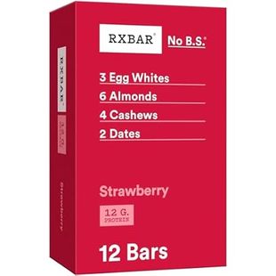 RXBAR Protein Bars， 12g Protein， Gluten Free Snacks， Stra