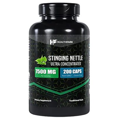 Stinging Nettle Leaf Extract 7500mg | 200 Caps | Non-GMO