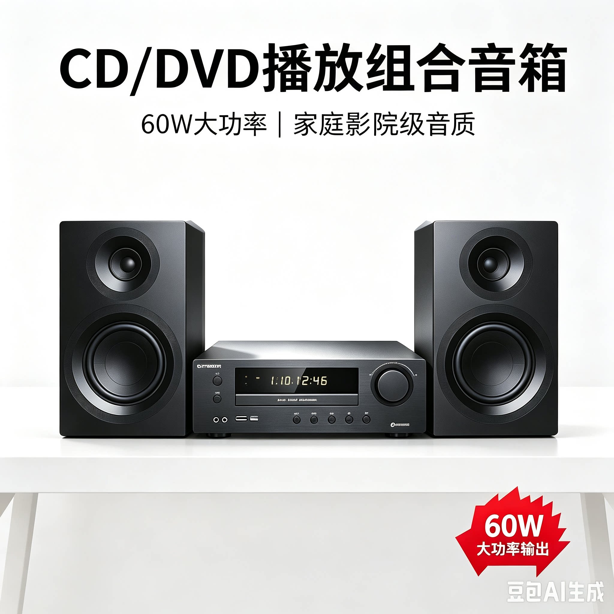 THINKYA 1813CD/DVD播放组合音箱60W大功率家庭影院级音质一体机