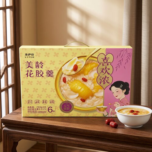 临期特价 豆香醇厚 美龄花胶羹礼盒装252g*6碗【2026.9.17】