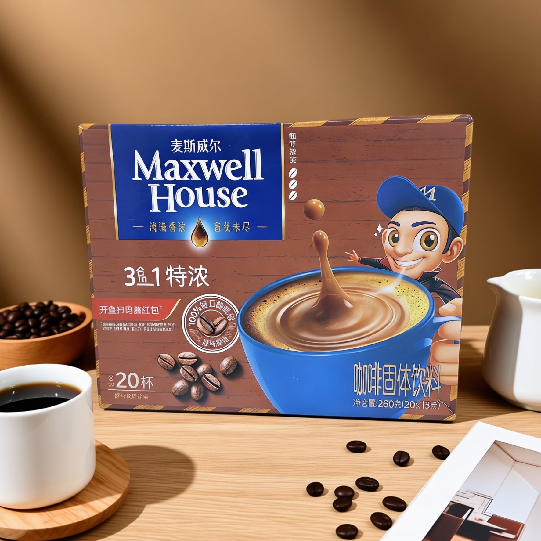 【限用日期2026.2.25】临期特价 3合1特浓咖啡固饮料20包,咖啡/麦片/冲饮,速溶咖啡,淘宝优惠券,粉丝福利购,淘宝优惠卷