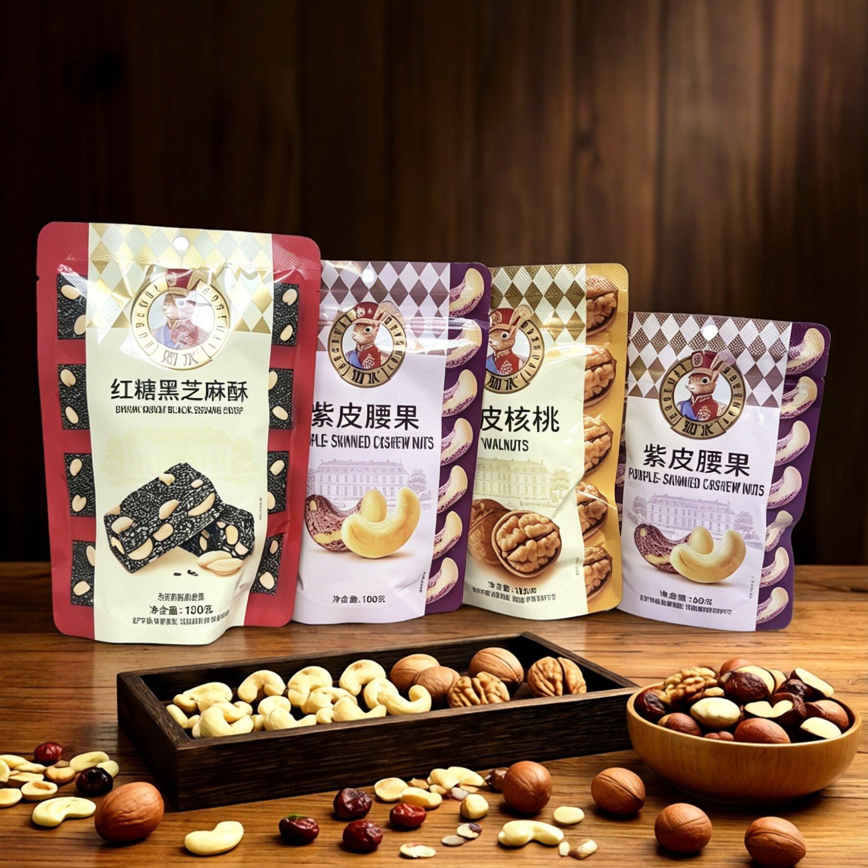 临期特价 紫皮腰果 薄皮核桃 红糖黑芝麻酥【限用日期2026.9.18】